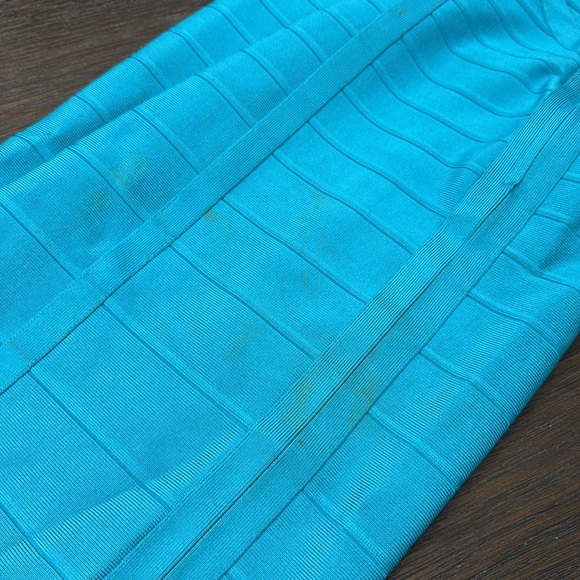 Authentic Herve Leger "KATARINA" S Metal Lace Back Bandage Dress - Picture 11 of 11